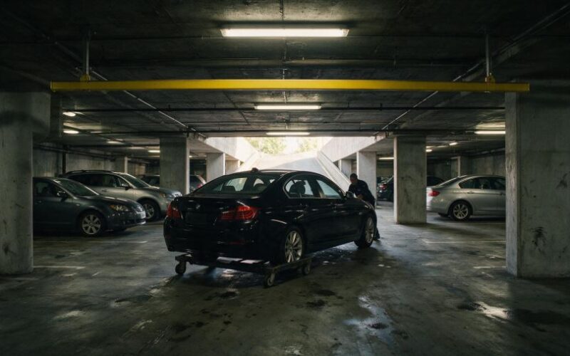 Yükseklik sınırlayıcılı kapalı otopark katı